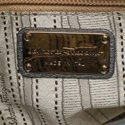 مملوكة مسبقًا Salvatore Ferragamo G Mediterraneo Metallic Leather Shoulder Bag