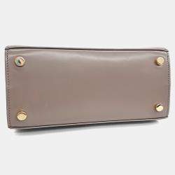 Pre Owned Salvatore Ferragamo Brown Leather Kelly Bag Small