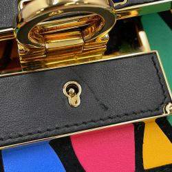 مملوكة مسبقًا Ferragamo Gancini 2Way Shoulder Bag Black/Multicolor Leather