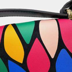 مملوكة مسبقًا Ferragamo Gancini 2Way Shoulder Bag Black/Multicolor Leather