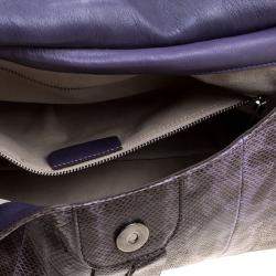 Pre Owned Salvatore Ferragamo Dark Beige Karung Clutch