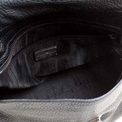 Salvatore Ferragamo Black Leather Medium Sofia Satchel