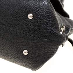Salvatore Ferragamo Black Leather Medium Sofia Satchel