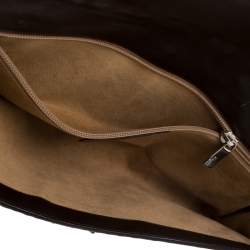 Pre Owned Salvatore Ferragamo Multicolour Python Leather Ring Handle Clutch