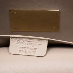 Pre Owned Salvatore Ferragamo Black Leather Afef Gancio Clutch