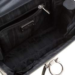 Pre Owned حقيبة سالفاتوري فيراغامو كيلي جلد أسود بيد علوية