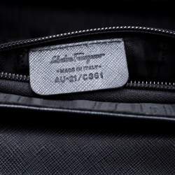 Pre Owned حقيبة سالفاتوري فيراغامو كيلي جلد أسود بيد علوية