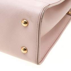 Salvatore Ferragamo Blush Pink Leather Small Briana Tote