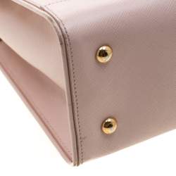 Salvatore Ferragamo Blush Pink Leather Small Briana Tote