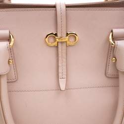 Salvatore Ferragamo Blush Pink Leather Small Briana Tote