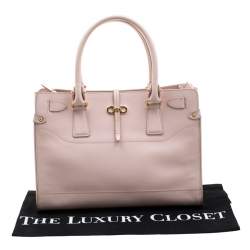Salvatore Ferragamo Blush Pink Leather Small Briana Tote