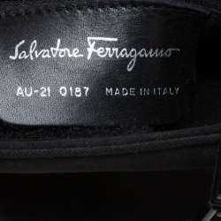 Pre Owned Salvatore Ferragamo Black Canvas Tote