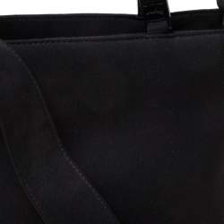 Pre Owned Salvatore Ferragamo Black Canvas Tote