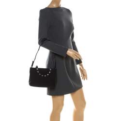 Pre Owned Salvatore Ferragamo Black Canvas Tote