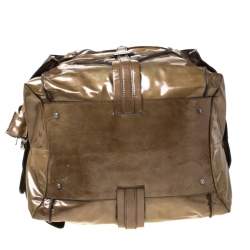 مملوكة مسبقًا حقيبة سالفاتوري فيراغامو جلد أخضر زيتوني لامع