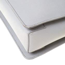 مملوكة مسبقًا Salvatore Ferragamo Light Grey Leather Tracy Tote