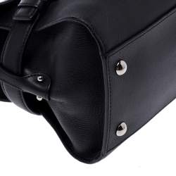 Pre Owned Salvatore Ferragamo Black Leather Gina Satchel