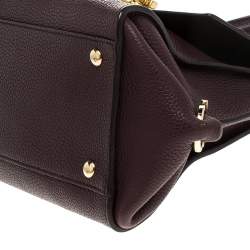 مملوكة مسبقًا Salvatore Ferragamo Burgundy Sofia Leather Top Handle Bag