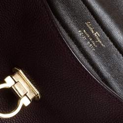 مملوكة مسبقًا Salvatore Ferragamo Burgundy Sofia Leather Top Handle Bag