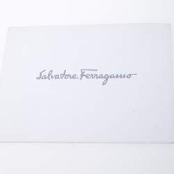 Pre Owned Salvatore Ferragamo Beige Woven Leather Bice Tote