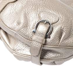 Salvatore Ferragamo Metallic Gold Leather Hobo