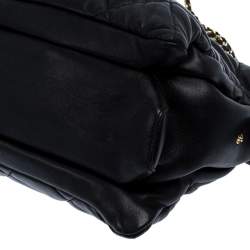 مملوكة مسبقًا Salvatore Ferragamo Black Quilted Leather Ginette Chain Shoulder Bag