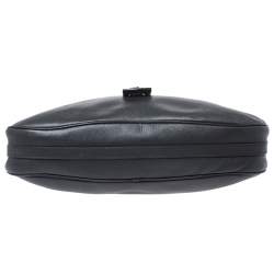 Pre Owned Salvatore Ferragamo Black Leather Hobo