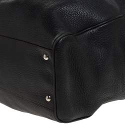 Pre Owned حقيبة سالفاتوري فيراغامو ساتشيل جلد أسود