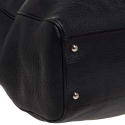 Pre Owned حقيبة سالفاتوري فيراغامو ساتشيل جلد أسود