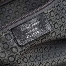 Pre Owned حقيبة سالفاتوري فيراغامو ساتشيل جلد أسود