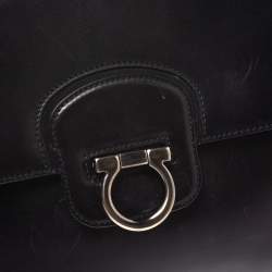 مملوكة مسبقًا حقيبة سالفاتوري فيراغامو غانسيني جلد أسود