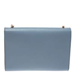 Pre Owned حقيبة كروس سالفاتوري فيراغامو جيني جلد أزرق فاتح