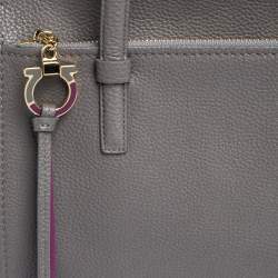 Pre Owned حقيبة سالفاتوري فيراغامو آمي جلد رصاصي