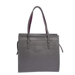 Pre Owned حقيبة سالفاتوري فيراغامو آمي جلد رصاصي