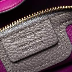 Pre Owned حقيبة سالفاتوري فيراغامو آمي جلد رصاصي