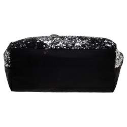 Pre Owned حقيبة يد سالفاتوري فيراغامو فيونكة فارا نايلون و ترتر أسود