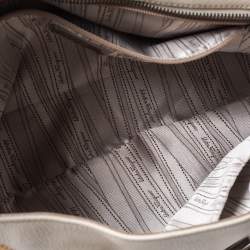 Pre Owned Salvatore Ferragamo Ivory Embroidered Leather Sofia Satchel