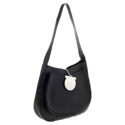 Salvatore Ferragamo Black Leather Hobo