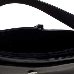 Salvatore Ferragamo Black Leather Hobo