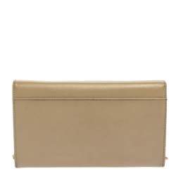 مملوكة مسبقًا Salvatore Ferragamo Beige Leather Gancini Chain Bag