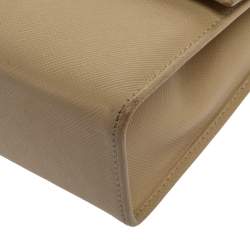 مملوكة مسبقًا Salvatore Ferragamo Beige Leather Gancini Chain Bag