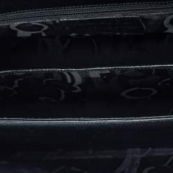 Pre Owned Salvatore Ferragamo Black Leather Top Handle Bag