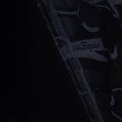 Pre Owned Salvatore Ferragamo Black Leather Top Handle Bag