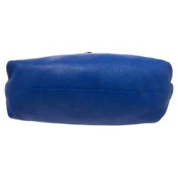 Pre Owned Salvatore Ferragamo Blue Leather Fanisa Hobo