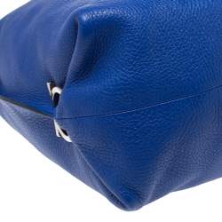 Pre Owned Salvatore Ferragamo Blue Leather Fanisa Hobo
