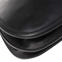 Pre Owned Salvatore Ferragamo Black Leather Hobo