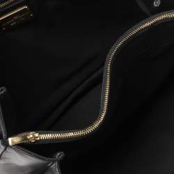 Pre Owned Salvatore Ferragamo Black Leather Hobo