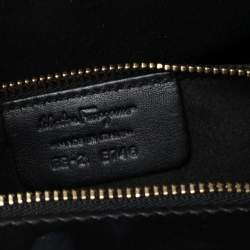 Pre Owned Salvatore Ferragamo Black Leather Hobo