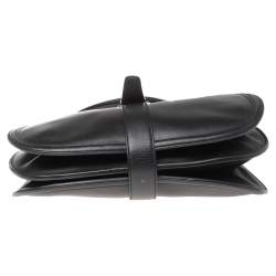 Pre Owned Salvatore Ferragamo Black Leather Hobo