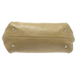 Pre Owned حقيبة سالفاتورى فيراغامو يد علوية سوفيا جلد خضراء زيتونية